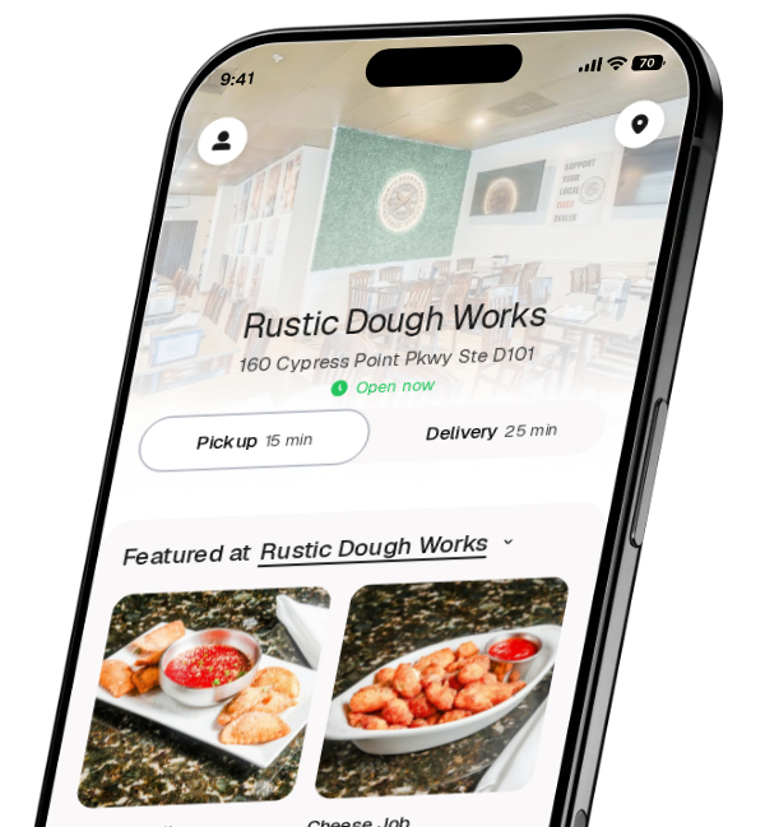 Rustic Dough Works app preview
