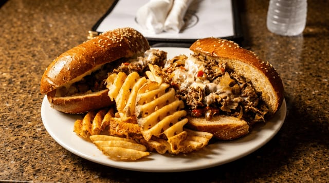Jersey Shore Steak Sandwich.
